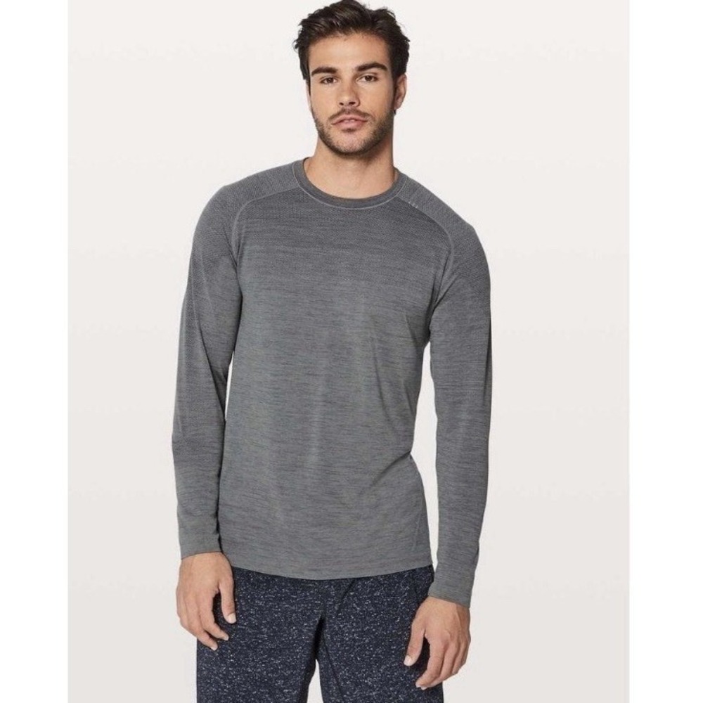 Lululemon Metal Vent Tech Long Sleeve Shirt Mens XXL Grey Athletic